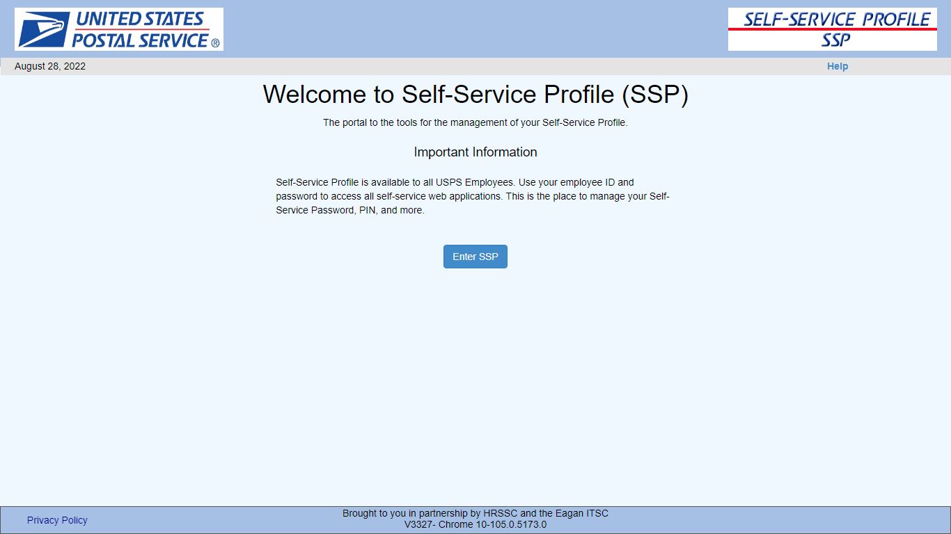 Self Service Profile (SSP) Quick Reference Guide - USPS